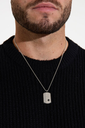 Herren-Halskette mit silbernem Anhänger – Silber h5 Bild3